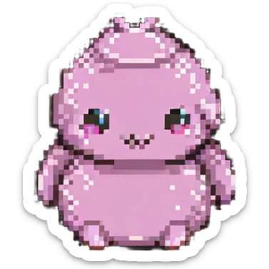 pink poo sticker