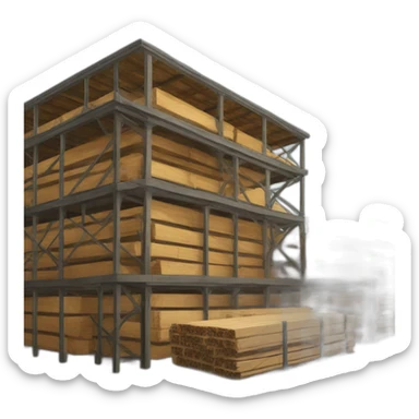 modern lumber factory sticker