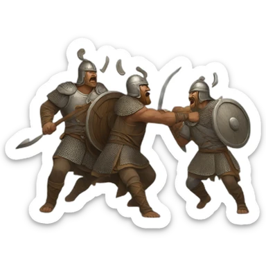Ancient Rus fight off the Vikings sticker