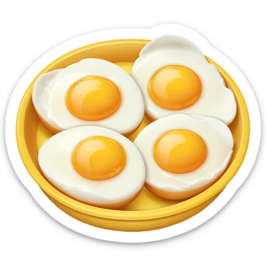 cooked eggs sticker