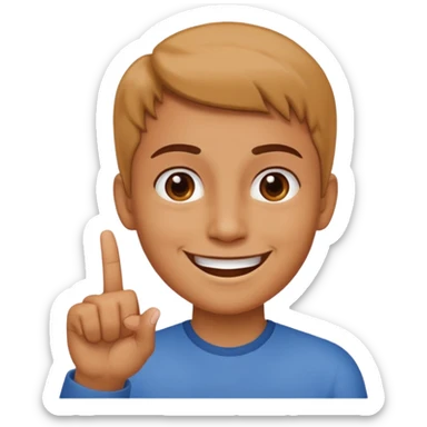 In the fourth image in the right hand of person there should be only the index finger upward sticker