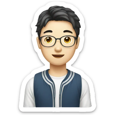 korean student sticker