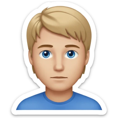 male darkblond hari from left sticker