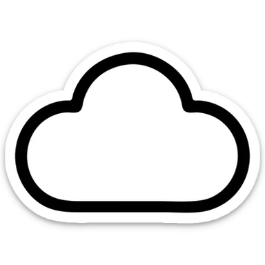 облако 4 выступами sticker