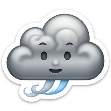 puff of smoke  sticker