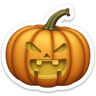 Plain Pumkin Not Carved sticker