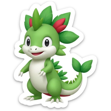  Fey Toony Sprigatito-Grovyle-Shaymin-fusion-hybrid sticker