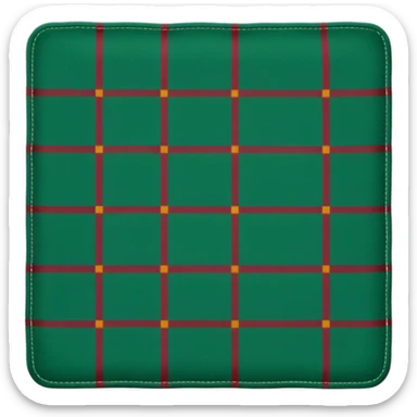 tartan blanket dark green  sticker