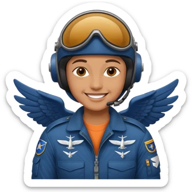 pilot airforce wing  sticker
