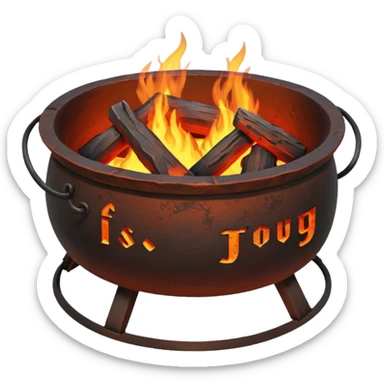Forge Fire Pit in blacksmith item sticker