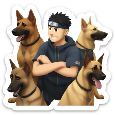 Naruto with Belgian marlins sticker