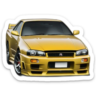 Nissan skyline R34 sticker