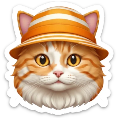 A cat ave hat sticker