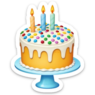 Cake by the ocean sticker