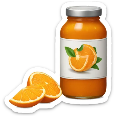 orange marmalade sticker