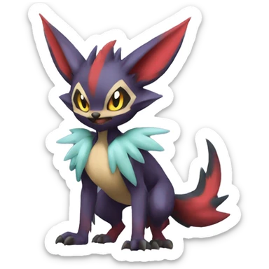 Noivern-Zorua-Nargacuga-Fakemon-hybrid full body sticker