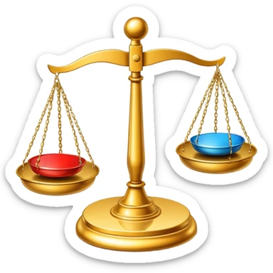 scale balancing different price tags sticker