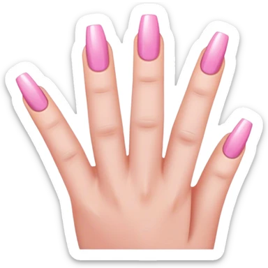 nails light pink sticker