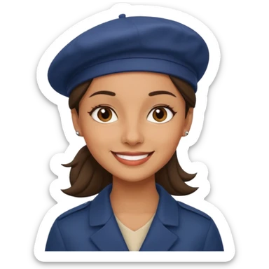 Urban French woman  sticker