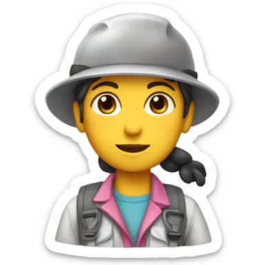 Girly geologist sticker