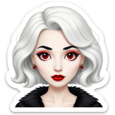 Cruella Di Vil sticker