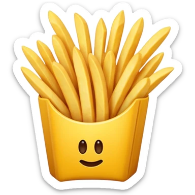 patatine fritte (giallo) sticker