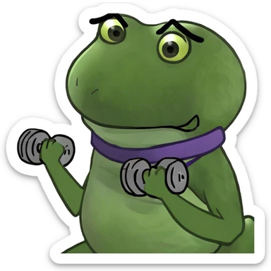 pink yoga mat and weight sticker