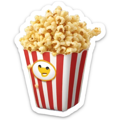 Pop corn sticker