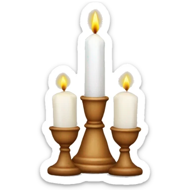 Shabbat candles  sticker