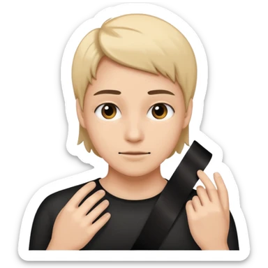 quitale la cinta negra sticker