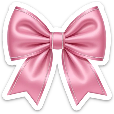 Moño rosa coquettee sticker