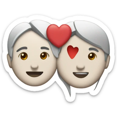 a paper with heart that says “Mason + Jazmin = love” sticker