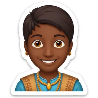 Smelly Indian person sticker