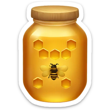 Honey jar sticker