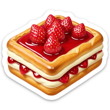Strawberry Glaze Pastries
 sticker