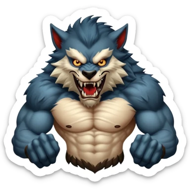 dnd 5e werewolf boss monster sticker