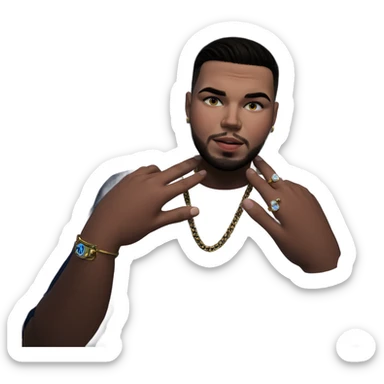 meme boy with jewelry sticker