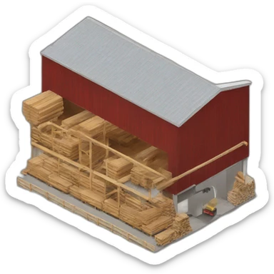 modern lumber factory sticker