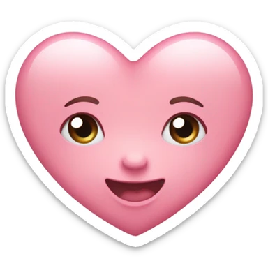Baby pink heart sticker