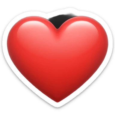 💘 change heart colour to black sticker