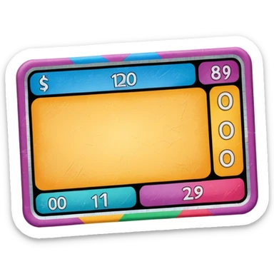 ticket à gratter sticker