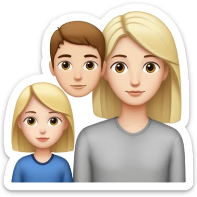 Super tall girl with short guy sticker