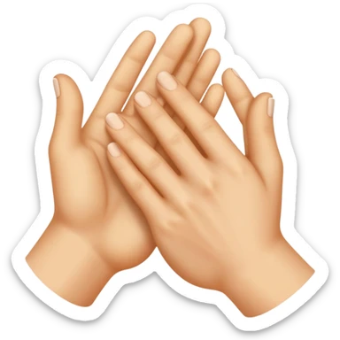 Rubbing hands together sticker