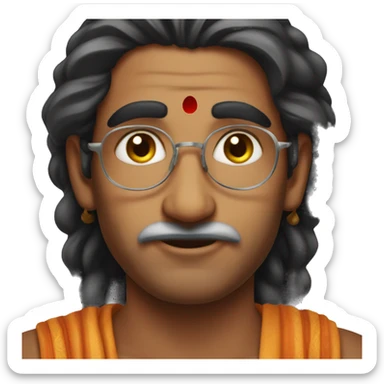 Indian brahmin man sticker