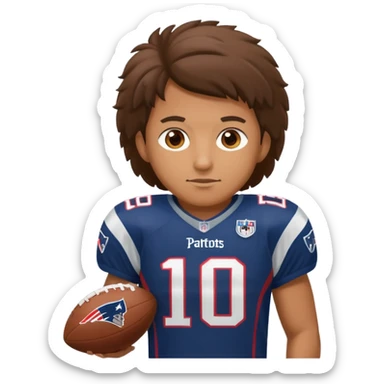  patriots player number 10 sticker