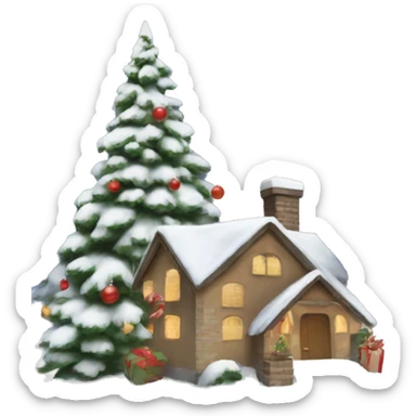 Christmas card  sticker