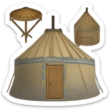 kyrgyz yurt sticker