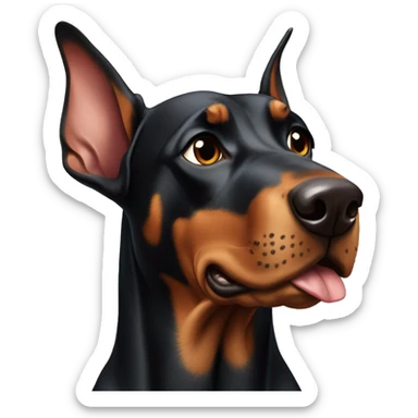 Doberman dog  sticker