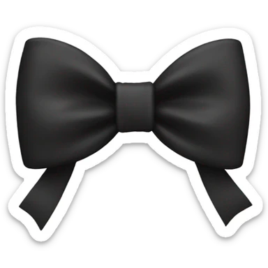 black bow sticker