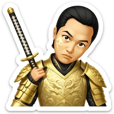 Golden Samurai sticker